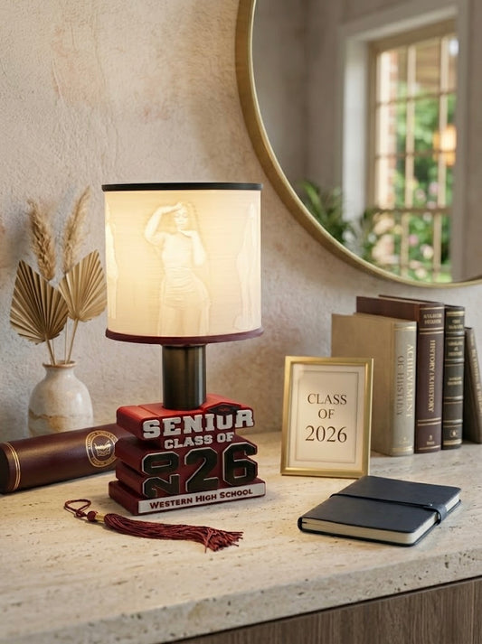 Custom Graduation Lithophane Lamp.