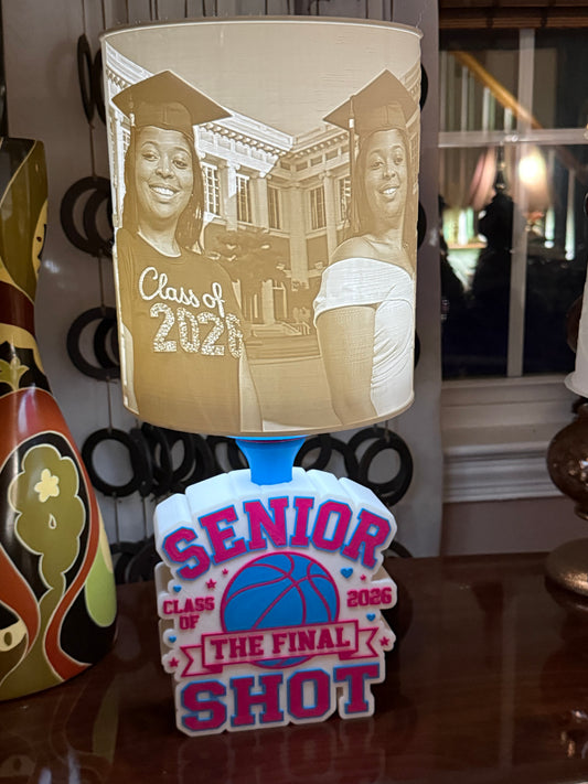 Senior “The Final Shot” Graduation Lithophane Lamp