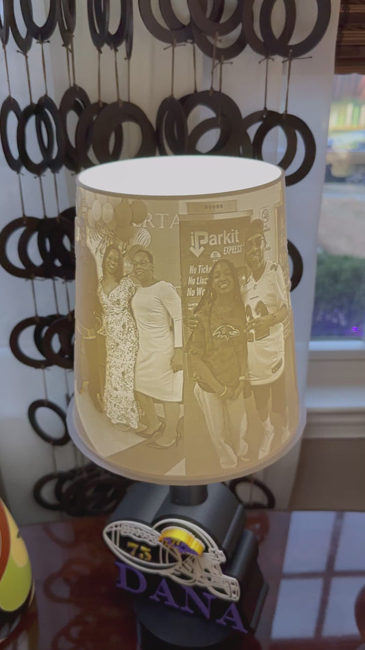 Custom Baltimore Ravens Lithophane Lamp