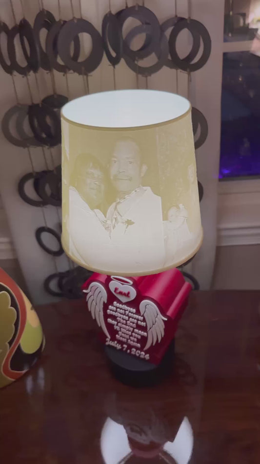Custom Memorial Lithophane Lamp